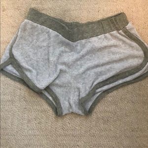 Grey terry retro short